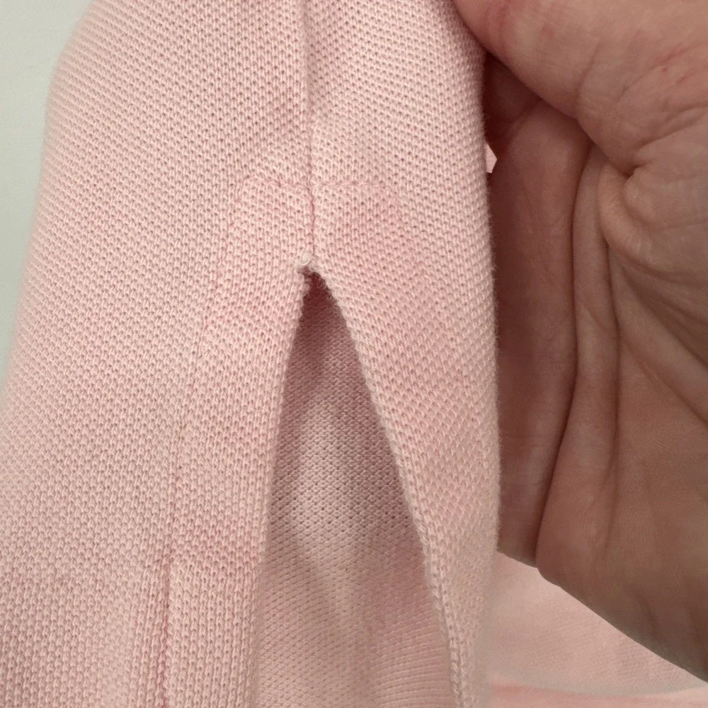 Polo Ralph Lauren Mens Pink Cotton Short Sleeve Polo Shirt‎ Size X Large Vintage